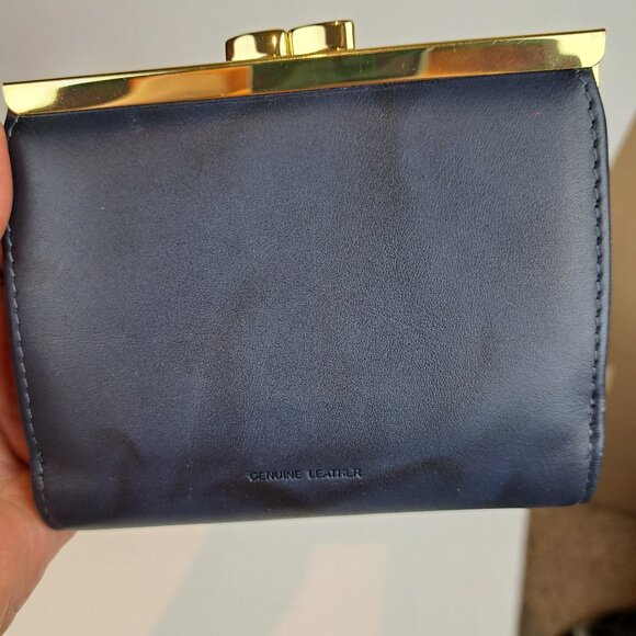 Buxton Heiress Double Cardex Bifold Wallet Navy Blue - Picture 4 of 15